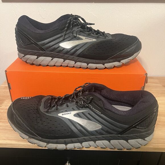 Brooks Shoes Beast 18 Black Gray Mens 16 Medium D Athletic Running  1102822E004 - Picture 2 of 9